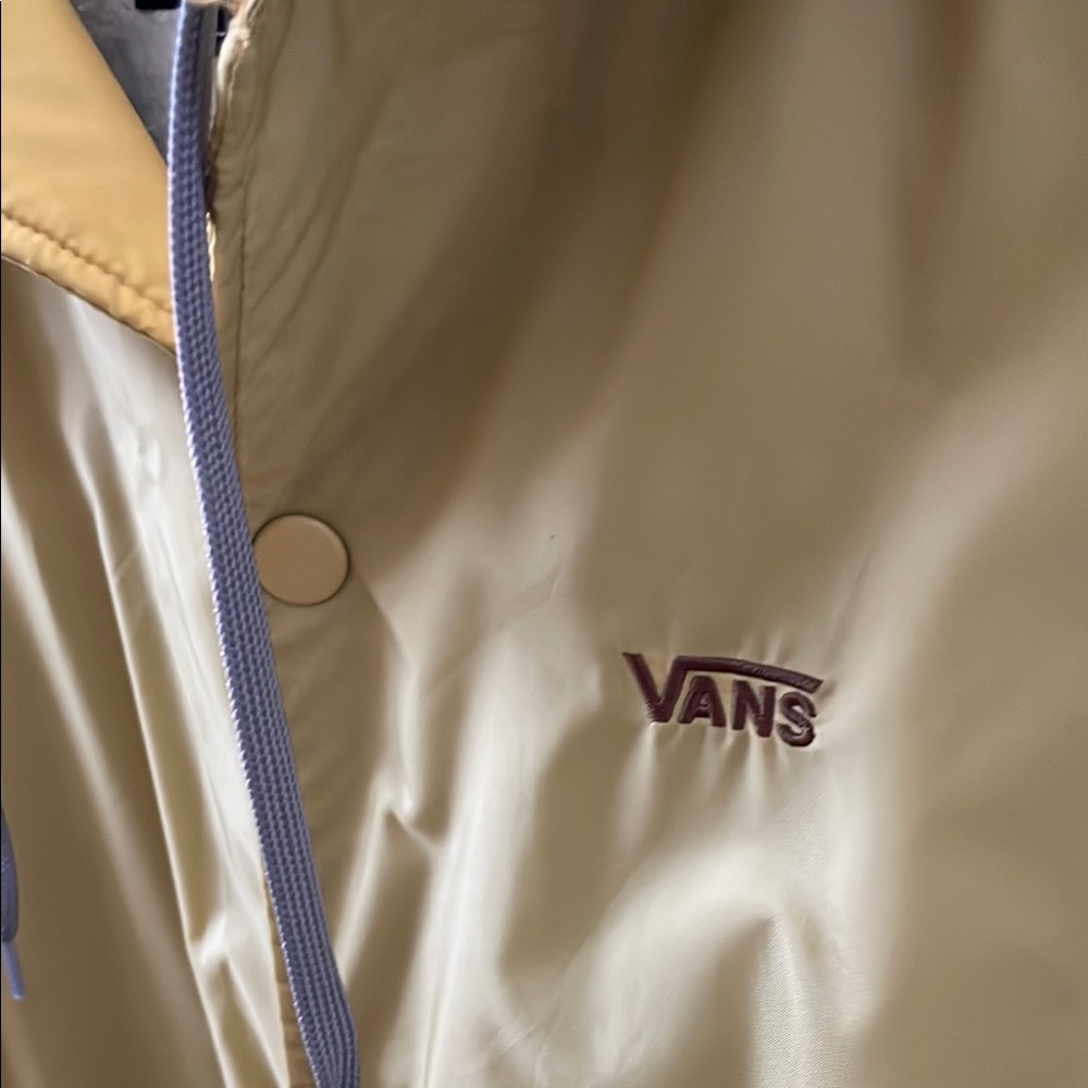 Vans Tan Windbreaker with Gray Hood - Picture 2 of 8